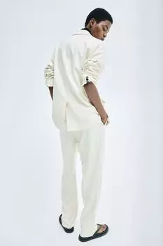 Узкие брюки H&M, бежевый