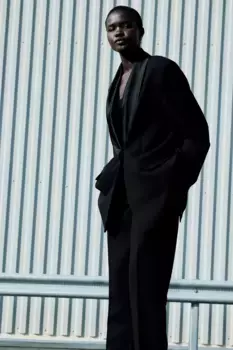 Узкие брюки H&M, черный