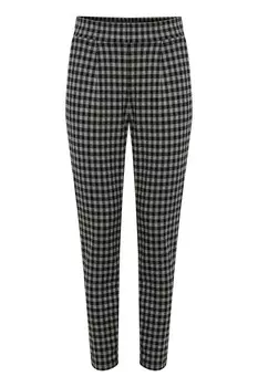 Узкие брюки Ichi IHKATE CHECKY PA2, серый/черный