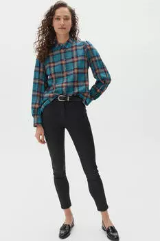 Узкие брюки из эластичного хлопка Caroll, черный