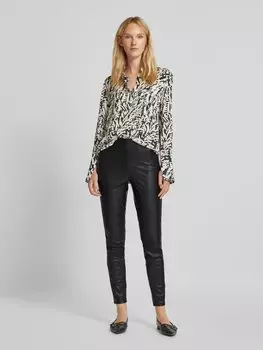 Узкие брюки из искусственной кожи с вытачками, модель «LANA» Vero Moda, черный