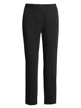 Узкие брюки из крепа Elie Tahari Noir