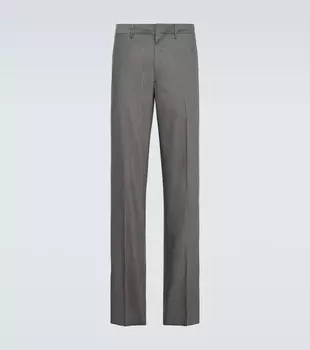 Узкие брюки из мохера Prada, Grigio