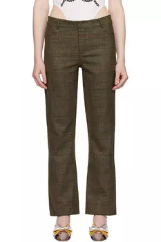 Узкие брюки из твида So 2010 Laura Andraschko, бежевый