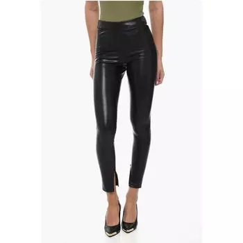 Узкие брюки из веганской кожи Michael Kors, Black