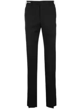 Узкие брюки из вирджинской шерсти Corneliani, черный
