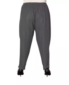 Узкие брюки из вискозы - плюс серого цвета On The Plus Side, серый