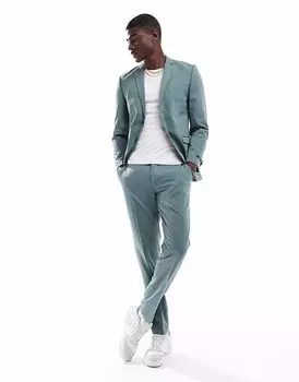 Узкие брюки Jack & Jones цвета шалфея