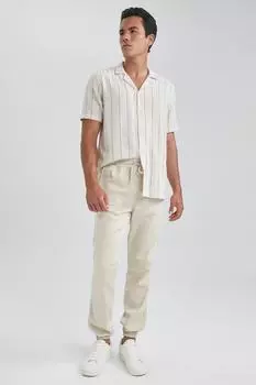 Узкие брюки Jogger DeFacto, серый