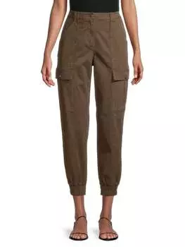 Узкие брюки карго Cinq à Sept Kelly, оливковый