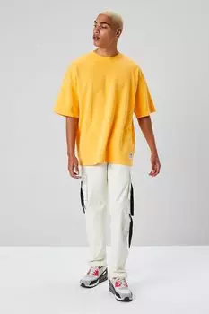 Узкие брюки карго Forever 21, кремовый