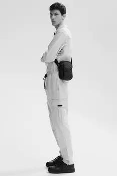 Узкие брюки-карго H&M, серый