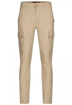 Узкие брюки-карго INDICODE JEANS Safi, пятнистый бежевый