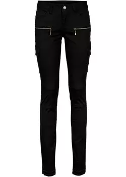 Узкие брюки-карго Rainbow, черный