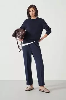 Узкие брюки клеш Hush, синий