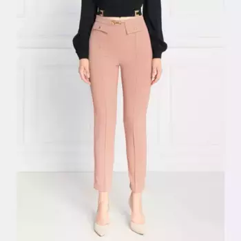 Узкие брюки кроя Elisabetta Franchi, бежевый