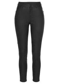 Узкие брюки Lascana, черный