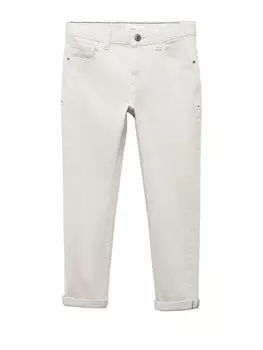 Узкие брюки MANGO KIDS PERU 5, светло-серый