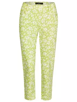 Узкие брюки Navigazione, салатовый/белый