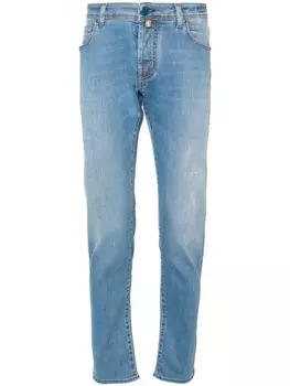 Узкие брюки Nick средней посадки Jacob Cohn, синий