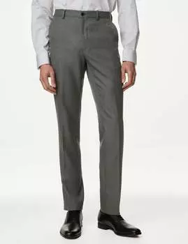 Узкие брюки с активной талией Marks & Spencer, серый