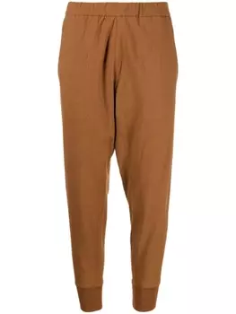 Узкие брюки с эластичным поясом James Perse, коричневый