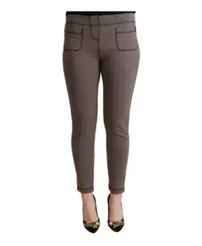 Узкие брюки с логотипом John Galliano, серый