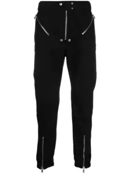 Узкие брюки с молниями Rick Owens, черный