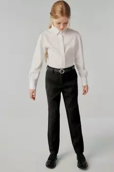 Узкие брюки с поясом для девочек старшего возраста Clarks, черный