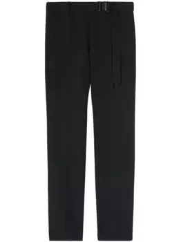 Узкие брюки с поясом OFF-WHITE, черный