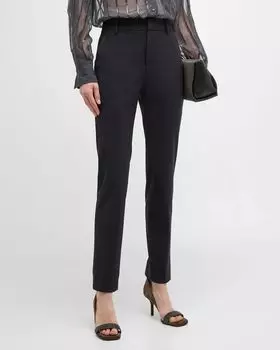 Узкие брюки с разрезом Trop Lux Brunello Cucinelli, цвет C4078 Dark Grey