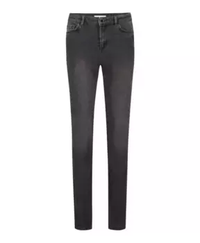 Узкие брюки с вышивкой в виде сердца Fabienne Chapot, черный