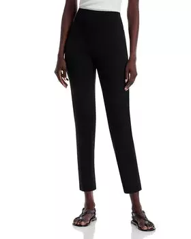 Узкие брюки с высокой посадкой до щиколотки Eileen Fisher, черный