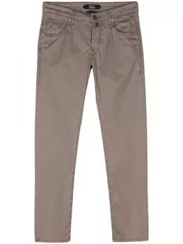 Узкие брюки с заниженной талией Incotex, коричневый