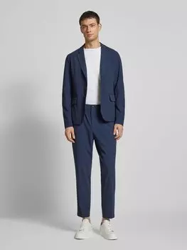 Узкие брюки с застежкой на пуговицу и молнию Scotch & Soda, синий