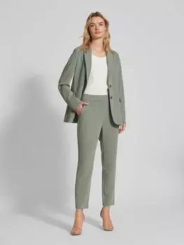 Узкие брюки-сигареты длиной до щиколотки из твила s.Oliver BLACK LABEL, зеленый