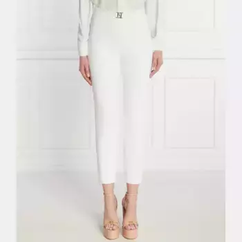 Узкие брюки-сигареты Elisabetta Franchi, белый