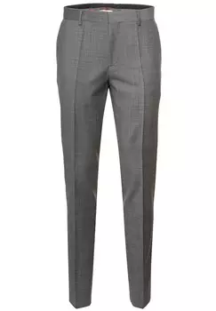 Узкие брюки со складками HUGO Getlin232X, цвет Anthracite/Light grey