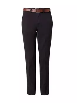 Узкие брюки со складками JACK & JONES JPSTOLLIE FRANCO, черный