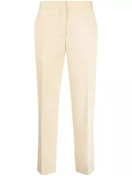 Узкие брюки со складками Jil Sander, желтый