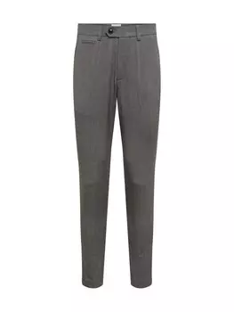 Узкие брюки со складками Lindbergh Club, пятнистый серый