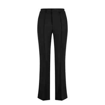 Узкие брюки со складками Nicowa, черный