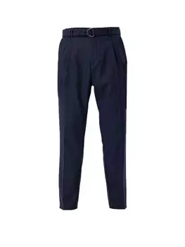 Узкие брюки со складками спереди Antioch, темно-синий