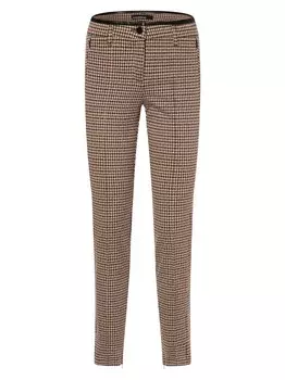 Узкие брюки со складками спереди Cambio Rhona, бежевый