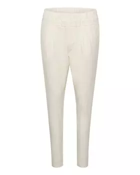 Узкие брюки со складками спереди Kaffe Jillian, белый