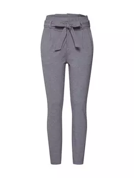 Узкие брюки со складками спереди VERO MODA Eva, пятнистый серый