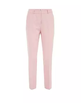 Узкие брюки со складками WE Fashion, розовый