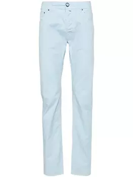 Узкие брюки средней посадки Jacob Cohn Bard, синий
