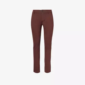 Узкие брюки Stafford прямого кроя из смесовой ткани эластичного кроя Paige, цвет deep aubergine