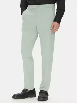 Узкие брюки T_Commuter-Slim 50534303 Boss, зеленый